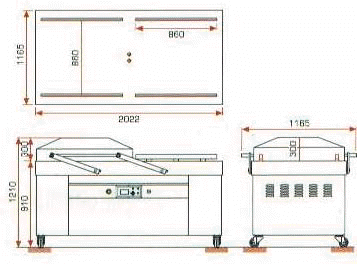 Aline DC-860B-FB vacuum chamber schematics